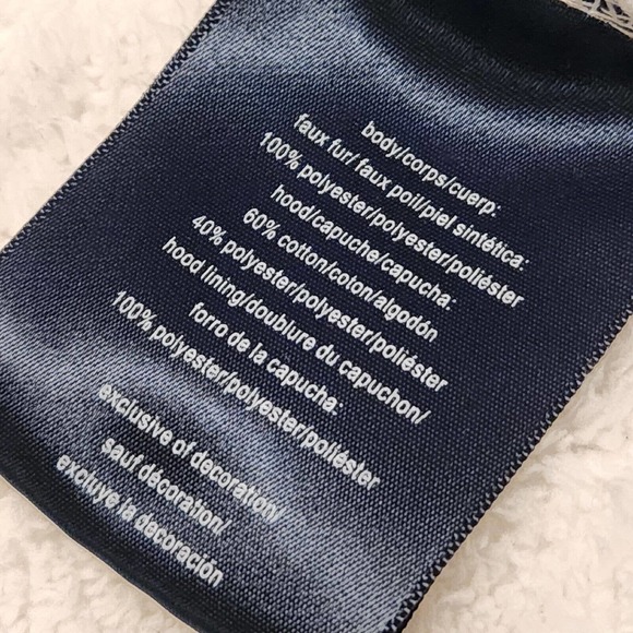 Tommy Hilfiger Womens L Large Spellout Fleece Sherpa High Deep Pile Teddy Jacket - Picture 10 of 10